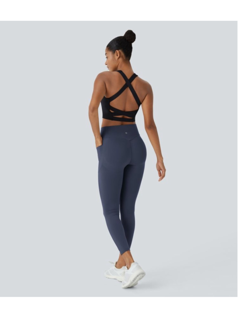 Halara UltraSculpt™ High Waisted Butt Lifting 7/8 Leggings Gray Size L NWT - Picture 2 of 13